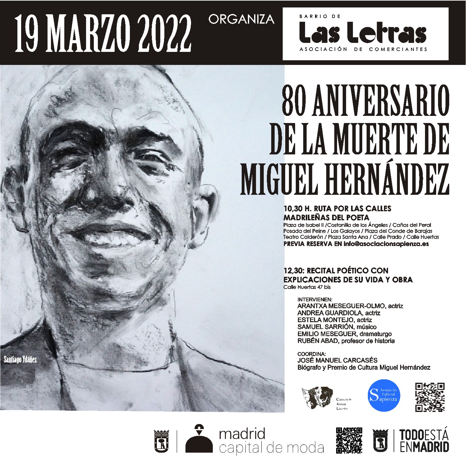Recital de poesía con motivo del 80 aniversario de la muerte de Miguel ...
